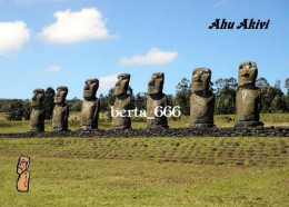 Rapa Nui UNESCO Easter Island Ahu Akivi New Postcard - Rapa Nui