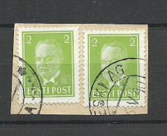 Estland Estonia 1940 O MELESKI AG Michel 114 On Piece - Estland