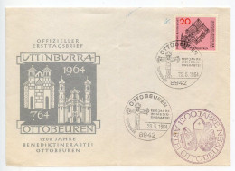 Germany, West 1964 FDC Scott 880 Ottobeuren Benedictine Abbey 1200th Anniversary - 1961-1970