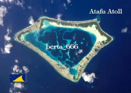 Tokelau Atafu Atoll Satellite View New Zealand New Postcard - Tokelau