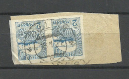 Estland Estonia O 1921 O Tallinn "D" Michel 17 As Pair On Piece - Estland