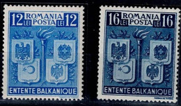 ROMANIA  1940 BALKAN ENTENTE MI No 615-6 MNH VF!! - Unused Stamps
