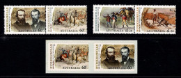 Australia 2010 Burke & Wills - 150 Years  Set Of 4 + Self-adhesives MNH - Neufs