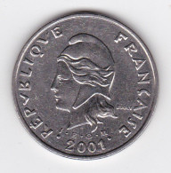 Polynésie Française / Tahiti - Pièce 50 FCFP - 2001 - TTB à SUP - Polinesia Francese