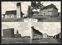 AK Klein Bülten /Kr. Peine, Kirche, Schacht Emilie, Bergmannsweg  - Peine