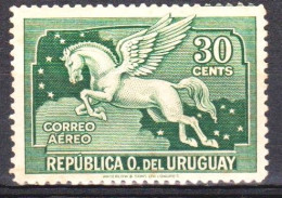 1930 URUGUAY New Hinged- Airmail Yvert A46 Sc. 42 - Green 30 C.pegaso Pegasus Horse - Uruguay