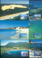 Australia 2007 Island Jewels International Maxicards (hinged On Reverse)FDI - Maximum Cards