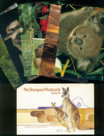 Australia 1981 Australian Natural Heritage Selection Series IV Pre-Stamped Postcards In Folder MUH - Cartoline Maximum