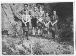 SCOUTISME - PHOTOGRAPHIE ORIGINALE ANCIENNE, GROUPE DE SCOUT,  VOIR LE SCANNER - Scouting