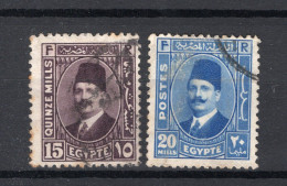EGYPTE Yt. 170/171° Gestempeld 1934 - Usados