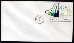 UNITED STATES FDC 1977 Golf USA - 1971-1980