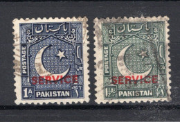 PAKISTAN Yt. S17/18° Gestempeld Dienstzegel 1948 - Pakistan
