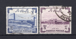 PAKISTAN Yt. 74/75° Gestempeld 1955 - Pakistán