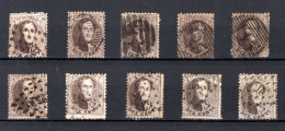 (B) 14° Gestempeld 1863 - Getande Medaillons (10 Stuks) - 1863-1864 Medaillen (13/16)