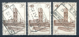 (B) TR340 Gestempeld 1953 - Noord Zuid Verbinding Brussel (3 Stuks) - 4 - Gebraucht