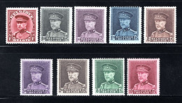 317/324 MNH 1931 - Koning Albert 1 - 1931-1934 Mütze (Képi)