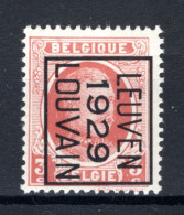 PRE187B MNH** 1929 - LEUVEN 1929 LOUVAIN - Typos 1922-31 (Houyoux)