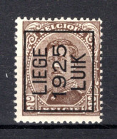 PRE113A-II MNH** 1925 - LIEGE 1925 LUIK - Typo Precancels 1922-26 (Albert I)