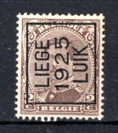 PRE113A MNH** 1925 - LIEGE 1925 LUIK - Typos 1922-26 (Albert I)