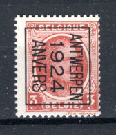PRE97B MNH** 1924 - ANTWERPEN 1924 ANVERS  - Typografisch 1922-31 (Houyoux)