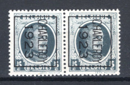 PRE85B MNH** 1923 - CHARLEROY 1923 (2 Stuks)  - Typos 1922-31 (Houyoux)