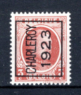 PRE79A MNH** 1923 - CHARLEROY 1923 - Sobreimpresos 1922-31 (Houyoux)