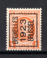 PRE72A MNH** 1923 - BRUXELLES 1923 BRUSSEL  - Tipo 1922-31 (Houyoux)