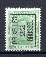 PRE60A-IV MNH** 1922 - BRUXELLES 22 BRUSSEL  - Tipo 1922-26 (Alberto I)