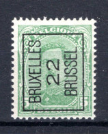 PRE60A-IV MNH** 1922 - BRUXELLES 22 BRUSSEL  - Typo Precancels 1922-26 (Albert I)