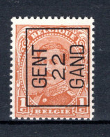PRE56A-II MNH** 1922 - GENT 22 GAND - Typografisch 1922-26 (Albert I)