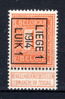 PRE48B MNH** 1914 - LIEGE I 1914 LUIK I - Typos 1912-14 (Lion)