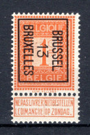 PRE37B MNH** 1913 - BRUSSEL 13 BRUXELLES - Tipo 1912-14 (Leoni)