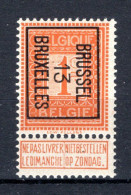 PRE37B MNH** 1913 - BRUSSEL 13 BRUXELLES - Sobreimpresos 1912-14 (Leones)