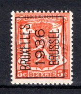 PRE310A MNH** 1936 - BRUXELLES 1936 BRUSSEL  - Typo Precancels 1936-51 (Small Seal Of The State)