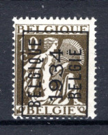 PRE282A MNH** 1934 - BELGIQUE 1934 BELGIE - Typo Precancels 1932-36 (Ceres And Mercurius)