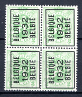 PRE251A MNH** 1932 - BELGIQUE 1932 BELGIE (4 Stuks)  - Typografisch 1929-37 (Heraldieke Leeuw)