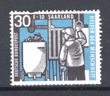 SAAR Yt. 389 MH 1957 - Unused Stamps