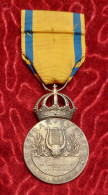 Silver Medal For Merit With Crown- Sweden - Sonstige & Ohne Zuordnung