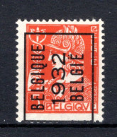 PRE254A MNH** 1932 - BELGIQUE 1932 BELGIE - Typografisch 1932-36 (Ceres En Mercurius)