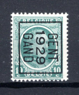 PRE198B MNH** 1929 - GENT 1929 GAND  - Tipo 1922-31 (Houyoux)