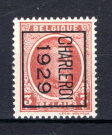 PRE185B MNH** 1929 - CHARLEROI 1929  - Typos 1922-31 (Houyoux)