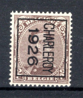 PRE129B MNH** 1926 - CHARLEROY 1926  - Typografisch 1922-26 (Albert I)