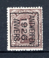 PRE127B MNH** 1926 - ANTWERPEN 1926 ANVERS - Typografisch 1922-26 (Albert I)