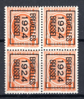PRE92B MNH** 1924 - BRUXELLES 1924 BRUSSEL (4stuks)  - Typografisch 1922-31 (Houyoux)