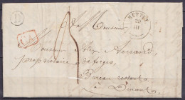 L. Datée 29 Mars 1846 De ERMETON-SUR-BIERT Càd T18 METTET/20/III Pour Bureau Restant à DINANT - Boîte Rurale "D" - [CA]  - 1830-1849 (Belgica Independiente)
