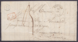 L. Datée 29 Mars 1846 De ERMETON-SUR-BIERT Càd T18 METTET/20/III Pour Bureau Restant à DINANT - Boîte Rurale "D" - [CA]  - 1830-1849 (Independent Belgium)