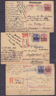 Lot De 6 EP CP Occupation Allemande 1916 & & 1917 Pour HOOFDPLAAT Hollande & GENEVE Suisse - Voir Scans - German Occupation