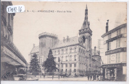 ANGOULEME- HOTEL DE VILLE- MAGASIN A LA TRICOTEUSE- BONNETERIE- CACHET DE FRANCHISE AU DOS - Angouleme