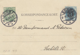 Dänemark: 1904: Ganzsache-Kartenbrief Von Sors Mit Textinhalt - Sonstige & Ohne Zuordnung