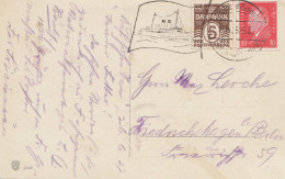 Dänemark: 1928: Geburtstagskarte Mit Werbestempel Schiff Nach Berlin - Sonstige & Ohne Zuordnung